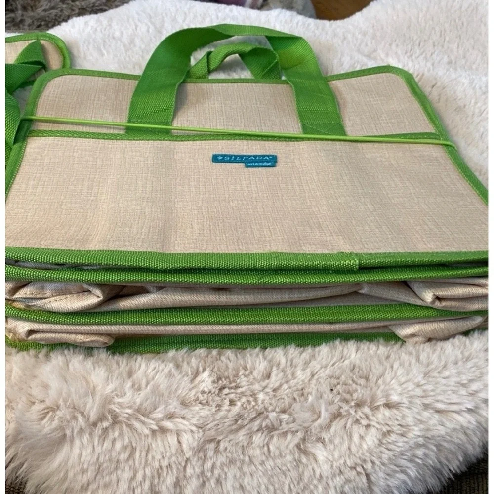Silpada Expanding Tote Craft‎ Supply Organizer Accordion File Tote